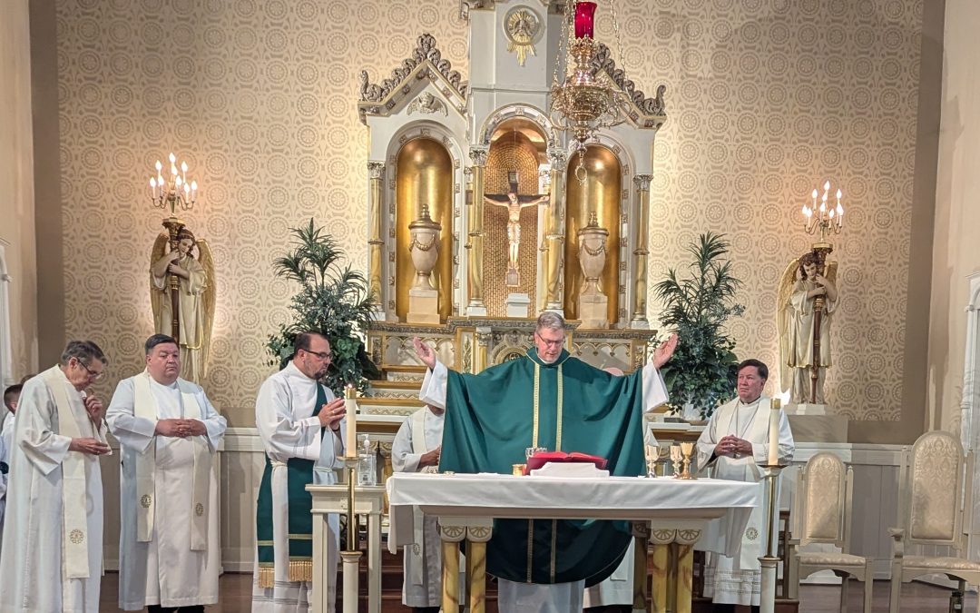 Fr. John Eustice Offers Mass of Thanksgiving in Bourbonnais