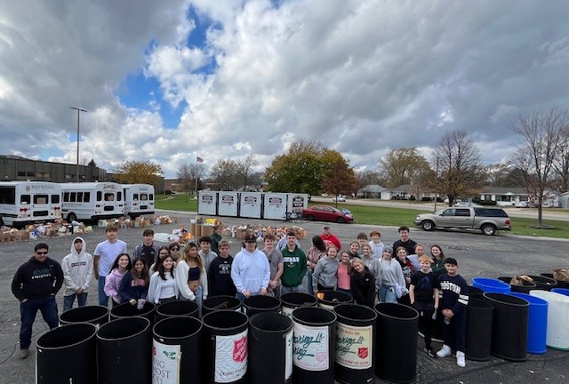 Teens Pitch in to Feed the Hungry through Harvest Sunday Collection